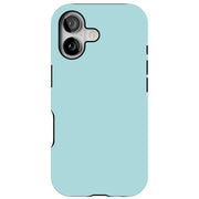 Light Cyan Tough Cases For Apple iPhone (17, 16, 15, 14, 13, 12, 11, X, SE, 8, 7/ Air, Plus, Pro, Max, Mini, XR, XS), Print in USA