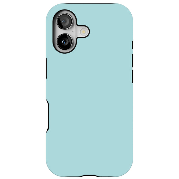 Light Cyan Tough Cases For Apple iPhone (17, 16, 15, 14, 13, 12, 11, X, SE, 8, 7/ Air, Plus, Pro, Max, Mini, XR, XS), Print in USA