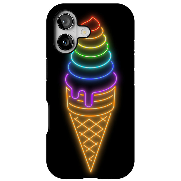 Ice Cream Sign Tough Cases For Apple iPhone (17, 16, 15, 14, 13, 12, 11, X, SE, 8, 7/ Air, Plus, Pro, Max, Mini, XR, XS), Print in USA
