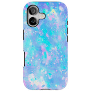 Watercolor Rain Tough Cases For Apple iPhone (17, 16, 15, 14, 13, 12, 11, X, SE, 8, 7/ Air, Plus, Pro, Max, Mini, XR, XS), Print in USA