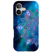 Nebula Mandala Tough Cases For Apple iPhone (17, 16, 15, 14, 13, 12, 11, X, SE, 8, 7/ Air, Plus, Pro, Max, Mini, XR, XS), Print in USA