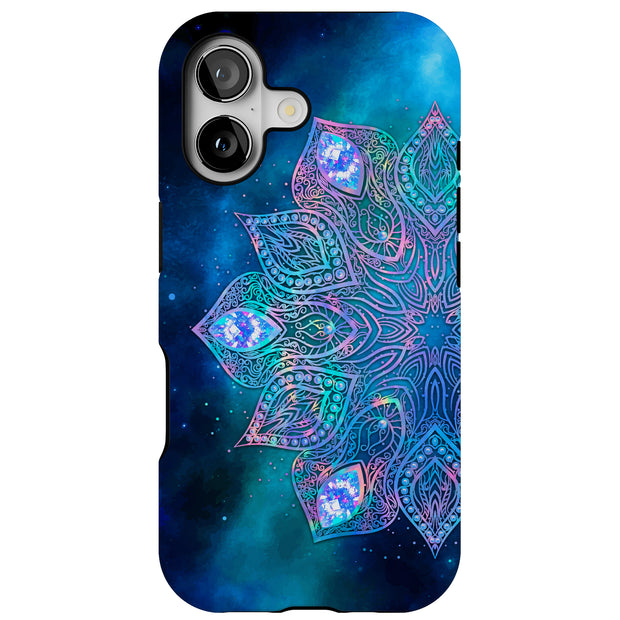 Nebula Mandala Tough Cases For Apple iPhone (17, 16, 15, 14, 13, 12, 11, X, SE, 8, 7/ Air, Plus, Pro, Max, Mini, XR, XS), Print in USA