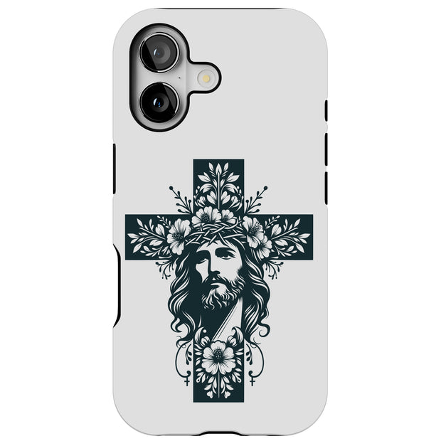 Christ Cross Tough Cases For Apple iPhone (17, 16, 15, 14, 13, 12, 11, X, SE, 8, 7/ Air, Plus, Pro, Max, Mini, XR, XS), Print in USA