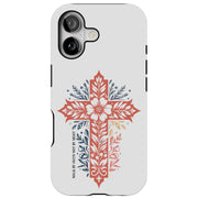 Jesus by Faith Tough Cases For Apple iPhone (17, 16, 15, 14, 13, 12, 11, X, SE, 8, 7/ Air, Plus, Pro, Max, Mini, XR, XS), Print in USA
