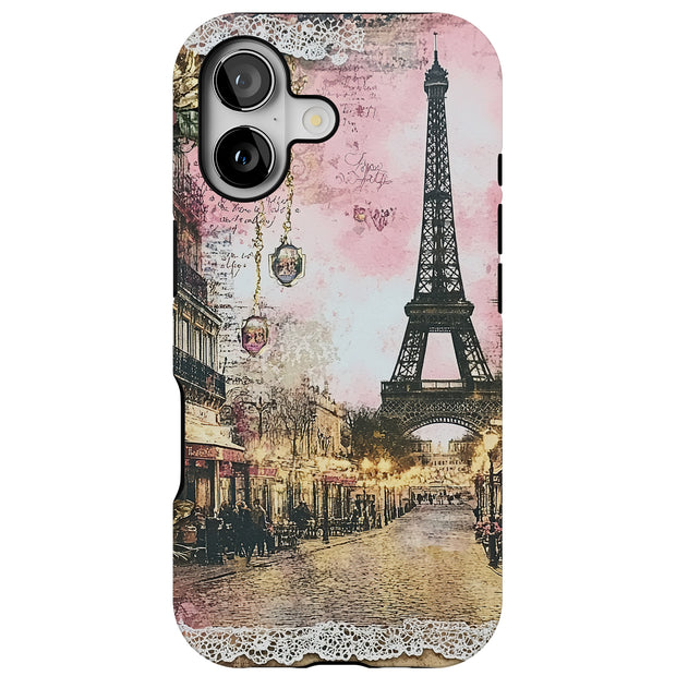Paris Love 1 Tough Cases For Apple iPhone (17, 16, 15, 14, 13, 12, 11, X, SE, 8, 7/ Air, Plus, Pro, Max, Mini, XR, XS), Print in USA
