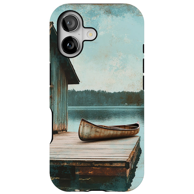 Old Boathouse 1 Tough Cases For Apple iPhone (17, 16, 15, 14, 13, 12, 11, X, SE, 8, 7/ Air, Plus, Pro, Max, Mini, XR, XS), Print in USA