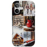 Winter Cabin 1 Tough Cases For Apple iPhone (17, 16, 15, 14, 13, 12, 11, X, SE, 8, 7/ Air, Plus, Pro, Max, Mini, XR, XS), Print in USA