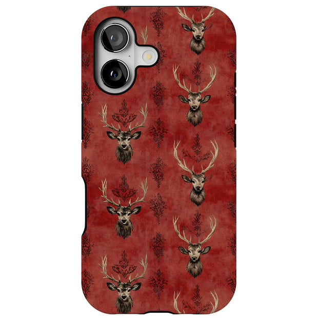 Snow Deer 2 Tough Cases For Apple iPhone (17, 16, 15, 14, 13, 12, 11, X, SE, 8, 7/ Air, Plus, Pro, Max, Mini, XR, XS), Print in USA
