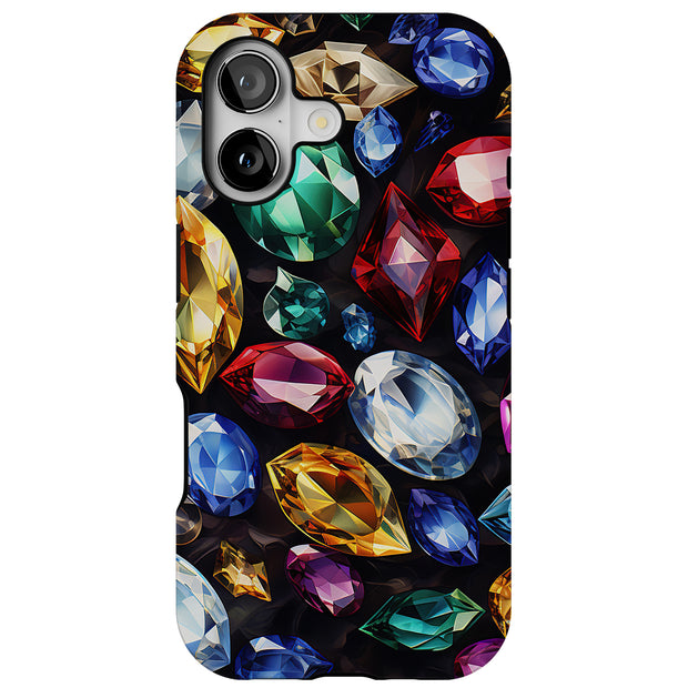 Gems Jewels 1 Tough Cases For Apple iPhone (17, 16, 15, 14, 13, 12, 11, X, SE, 8, 7/ Air, Plus, Pro, Max, Mini, XR, XS), Print in USA
