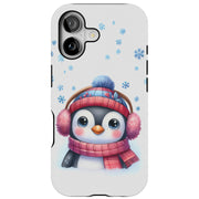 Kawaii Penguin Tough Cases For Apple iPhone (17, 16, 15, 14, 13, 12, 11, X, SE, 8, 7/ Air, Plus, Pro, Max, Mini, XR, XS), Print in USA