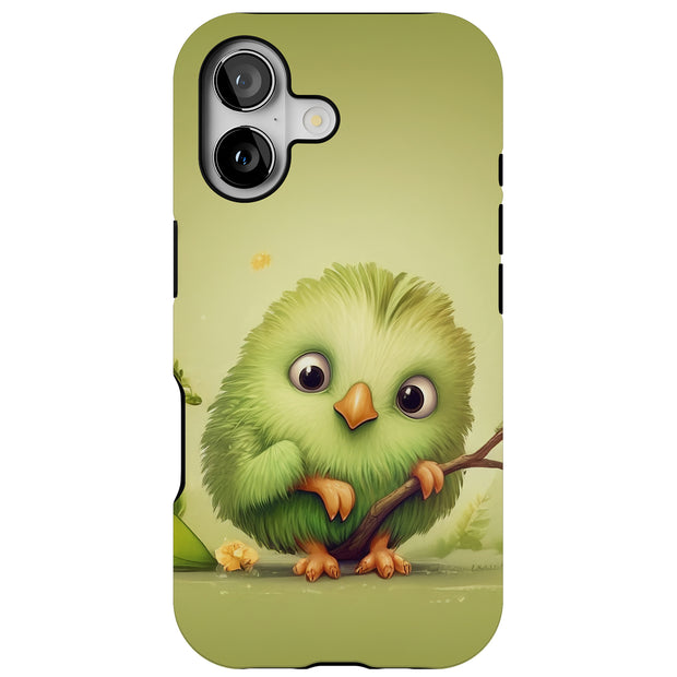 Kawaii Kiwi Tough Cases For Apple iPhone (17, 16, 15, 14, 13, 12, 11, X, SE, 8, 7/ Air, Plus, Pro, Max, Mini, XR, XS), Print in USA