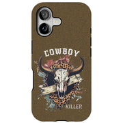 Cowboy Killer 1 Tough Cases For Apple iPhone (17, 16, 15, 14, 13, 12, 11, X, SE, 8, 7/ Air, Plus, Pro, Max, Mini, XR, XS), Print in USA