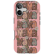 Leopard Mama 2 Tough Cases For Apple iPhone (17, 16, 15, 14, 13, 12, 11, X, SE, 8, 7/ Air, Plus, Pro, Max, Mini, XR, XS), Print in USA