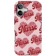 Nurse Leopard Tough Cases For Apple iPhone (17, 16, 15, 14, 13, 12, 11, X, SE, 8, 7/ Air, Plus, Pro, Max, Mini, XR, XS), Print in USA