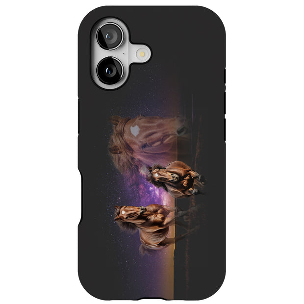 Wild Horse 2 Tough Cases For Apple iPhone (17, 16, 15, 14, 13, 12, 11, X, SE, 8, 7/ Air, Plus, Pro, Max, Mini, XR, XS), Print in USA