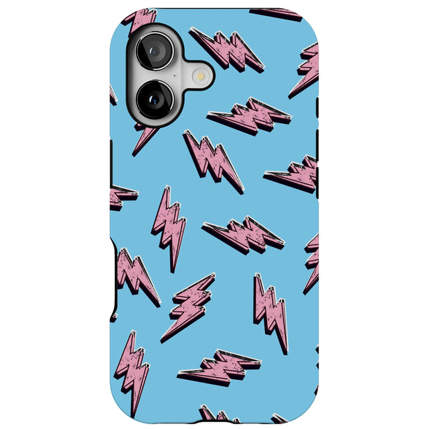 Lightning Shape Tough Cases For Apple iPhone (17, 16, 15, 14, 13, 12, 11, X, SE, 8, 7/ Air, Plus, Pro, Max, Mini, XR, XS), Print in USA