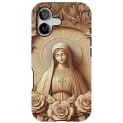 Virgin Mary 1 Tough Cases For Apple iPhone (17, 16, 15, 14, 13, 12, 11, X, SE, 8, 7/ Air, Plus, Pro, Max, Mini, XR, XS), Print in USA