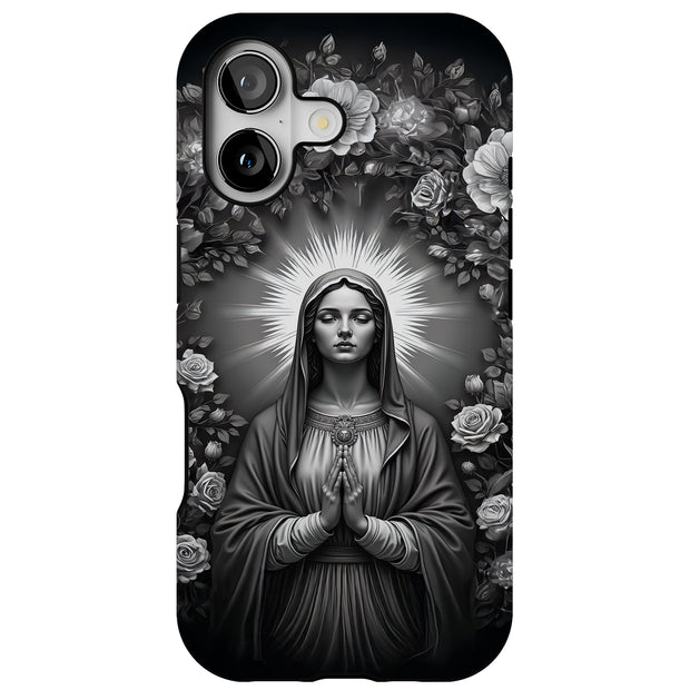 Virgin Mary 4 Tough Cases For Apple iPhone (17, 16, 15, 14, 13, 12, 11, X, SE, 8, 7/ Air, Plus, Pro, Max, Mini, XR, XS), Print in USA