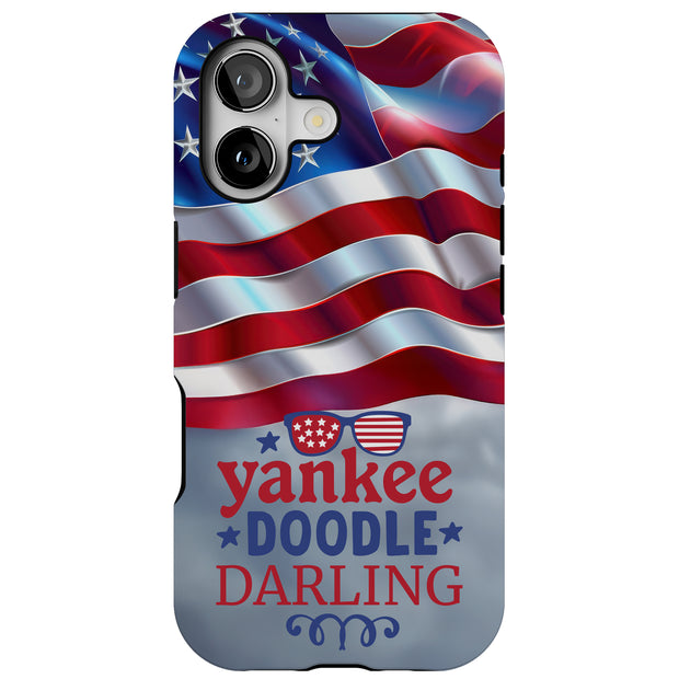 Yankee Doodle 1 Tough Cases For Apple iPhone (17, 16, 15, 14, 13, 12, 11, X, SE, 8, 7/ Air, Plus, Pro, Max, Mini, XR, XS), Print in USA