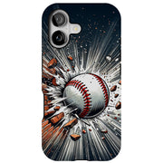 Baseball Smash Tough Cases For Apple iPhone (17, 16, 15, 14, 13, 12, 11, X, SE, 8, 7/ Air, Plus, Pro, Max, Mini, XR, XS), Print in USA