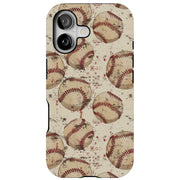 Old Baseballs 2 Tough Cases For Apple iPhone (17, 16, 15, 14, 13, 12, 11, X, SE, 8, 7/ Air, Plus, Pro, Max, Mini, XR, XS), Print in USA