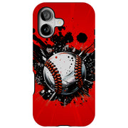 Baseball Crash Tough Cases For Apple iPhone (17, 16, 15, 14, 13, 12, 11, X, SE, 8, 7/ Air, Plus, Pro, Max, Mini, XR, XS), Print in USA