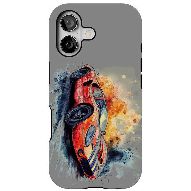 Old Race Car 2 Tough Cases For Apple iPhone (17, 16, 15, 14, 13, 12, 11, X, SE, 8, 7/ Air, Plus, Pro, Max, Mini, XR, XS), Print in USA