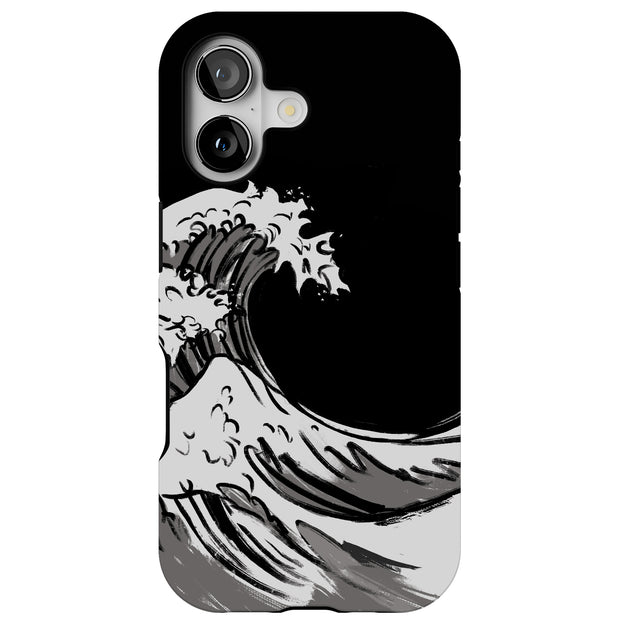 Japanese Waves Tough Cases For Apple iPhone (17, 16, 15, 14, 13, 12, 11, X, SE, 8, 7/ Air, Plus, Pro, Max, Mini, XR, XS), Print in USA