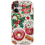 Xmas Theme 1 Tough Cases For Apple iPhone (17, 16, 15, 14, 13, 12, 11, X, SE, 8, 7/ Air, Plus, Pro, Max, Mini, XR, XS), Print in USA