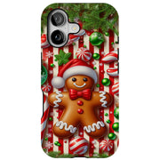 Gingerbreadman Tough Cases For Apple iPhone (17, 16, 15, 14, 13, 12, 11, X, SE, 8, 7/ Air, Plus, Pro, Max, Mini, XR, XS), Print in USA