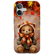 Autumn Bear 1 Tough Cases For Apple iPhone (17, 16, 15, 14, 13, 12, 11, X, SE, 8, 7/ Air, Plus, Pro, Max, Mini, XR, XS), Print in USA