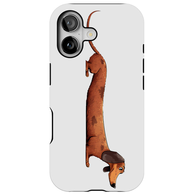 Dachshund Dog Tough Cases For Apple iPhone (17, 16, 15, 14, 13, 12, 11, X, SE, 8, 7/ Air, Plus, Pro, Max, Mini, XR, XS), Print in USA