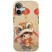 Chinese NewYear Tough Cases For Apple iPhone (17, 16, 15, 14, 13, 12, 11, X, SE, 8, 7/ Air, Plus, Pro, Max, Mini, XR, XS), Print in USA