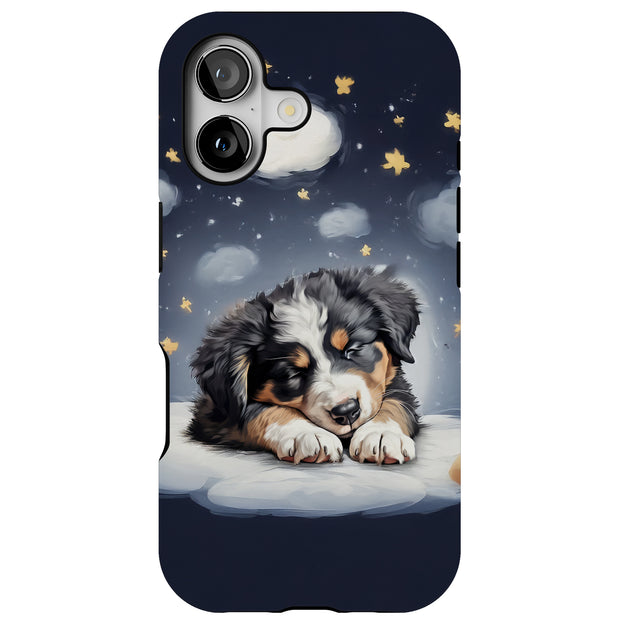 Sleep Dog Dream Tough Cases For Apple iPhone (17, 16, 15, 14, 13, 12, 11, X, SE, 8, 7/ Air, Plus, Pro, Max, Mini, XR, XS), Print in USA