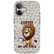 Coffee My Force Tough Cases For Apple iPhone (17, 16, 15, 14, 13, 12, 11, X, SE, 8, 7/ Air, Plus, Pro, Max, Mini, XR, XS), Print in USA