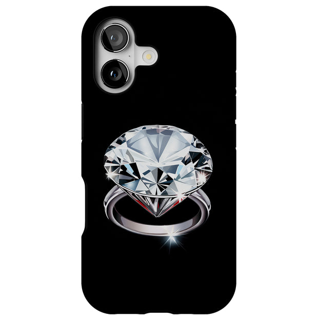 Diamond Ring 1 Tough Cases For Apple iPhone (17, 16, 15, 14, 13, 12, 11, X, SE, 8, 7/ Air, Plus, Pro, Max, Mini, XR, XS), Print in USA