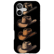 Cowboy Hats 1 Tough Cases For Apple iPhone (17, 16, 15, 14, 13, 12, 11, X, SE, 8, 7/ Air, Plus, Pro, Max, Mini, XR, XS), Print in USA