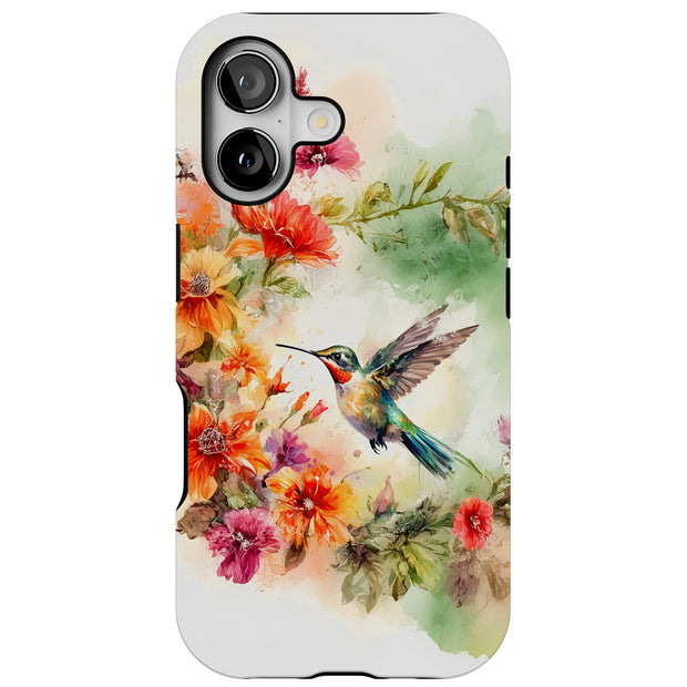 Hummingbird 4 Tough Cases For Apple iPhone (17, 16, 15, 14, 13, 12, 11, X, SE, 8, 7/ Air, Plus, Pro, Max, Mini, XR, XS), Print in USA