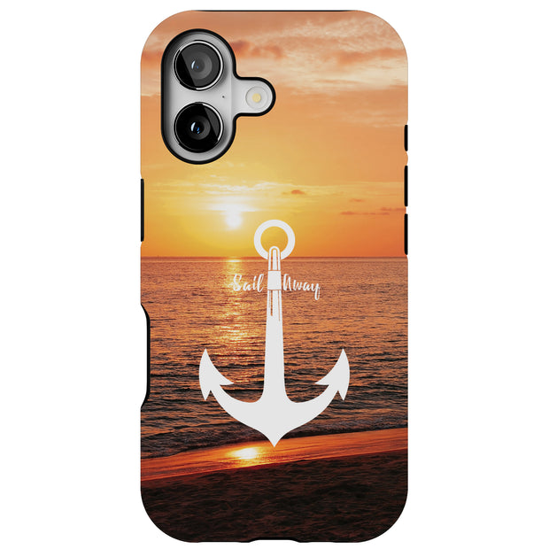 Sail Anchor Tough Cases For Apple iPhone (17, 16, 15, 14, 13, 12, 11, X, SE, 8, 7/ Air, Plus, Pro, Max, Mini, XR, XS), Print in USA