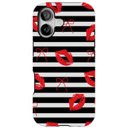 Valentines Lips Tough Cases For Apple iPhone (17, 16, 15, 14, 13, 12, 11, X, SE, 8, 7/ Air, Plus, Pro, Max, Mini, XR, XS), Print in USA