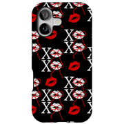 Valentine XOXO Tough Cases For Apple iPhone (17, 16, 15, 14, 13, 12, 11, X, SE, 8, 7/ Air, Plus, Pro, Max, Mini, XR, XS), Print in USA