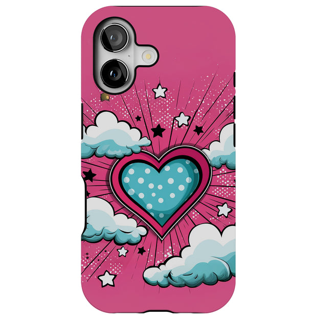 Valentine Pop 3 Tough Cases For Apple iPhone (17, 16, 15, 14, 13, 12, 11, X, SE, 8, 7/ Air, Plus, Pro, Max, Mini, XR, XS), Print in USA