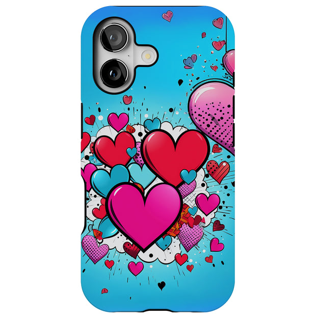 Valentine Pop 4 Tough Cases For Apple iPhone (17, 16, 15, 14, 13, 12, 11, X, SE, 8, 7/ Air, Plus, Pro, Max, Mini, XR, XS), Print in USA