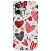 Valentines Love Tough Cases For Apple iPhone (17, 16, 15, 14, 13, 12, 11, X, SE, 8, 7/ Air, Plus, Pro, Max, Mini, XR, XS), Print in USA