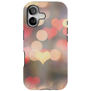 Blurry Hearts Tough Cases For Apple iPhone (17, 16, 15, 14, 13, 12, 11, X, SE, 8, 7/ Air, Plus, Pro, Max, Mini, XR, XS), Print in USA