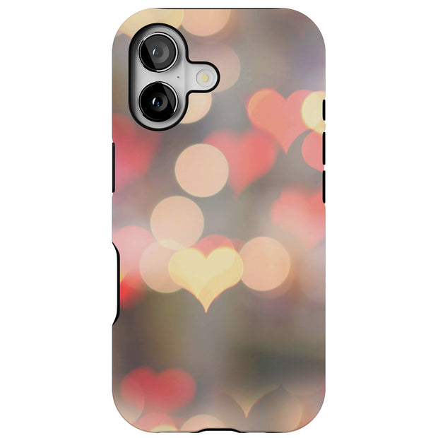Blurry Hearts Tough Cases For Apple iPhone (17, 16, 15, 14, 13, 12, 11, X, SE, 8, 7/ Air, Plus, Pro, Max, Mini, XR, XS), Print in USA