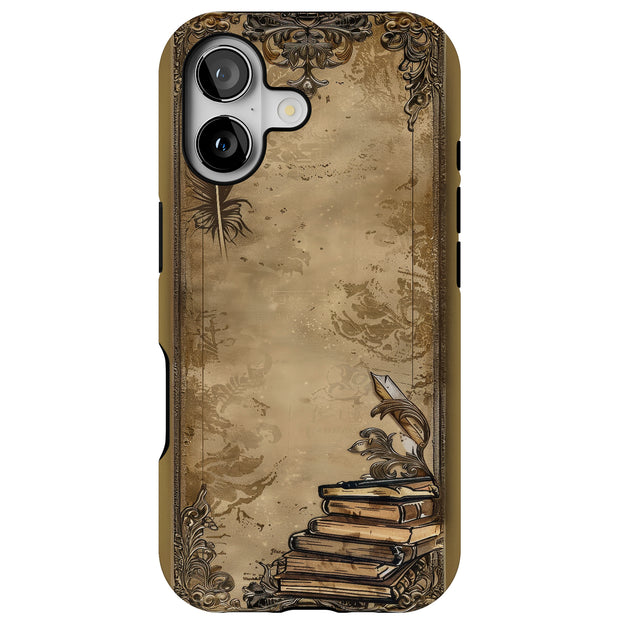 Vintage Paper A Tough Cases For Apple iPhone (17, 16, 15, 14, 13, 12, 11, X, SE, 8, 7/ Air, Plus, Pro, Max, Mini, XR, XS), Print in USA