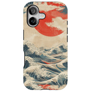 Japanese Wave 4 Tough Cases For Apple iPhone (17, 16, 15, 14, 13, 12, 11, X, SE, 8, 7/ Air, Plus, Pro, Max, Mini, XR, XS), Print in USA