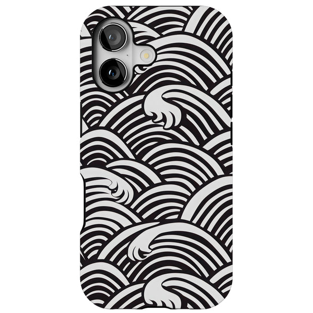 Japanese Wave 7 Tough Cases For Apple iPhone (17, 16, 15, 14, 13, 12, 11, X, SE, 8, 7/ Air, Plus, Pro, Max, Mini, XR, XS), Print in USA
