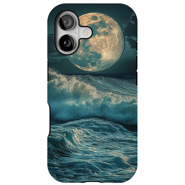 Star Moon Wave1 Tough Cases For Apple iPhone (17, 16, 15, 14, 13, 12, 11, X, SE, 8, 7/ Air, Plus, Pro, Max, Mini, XR, XS), Print in USA